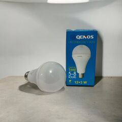 Qenos 12W+3W LED AMPUL ( ŞARJLI VE ELEKTRİKLİ )